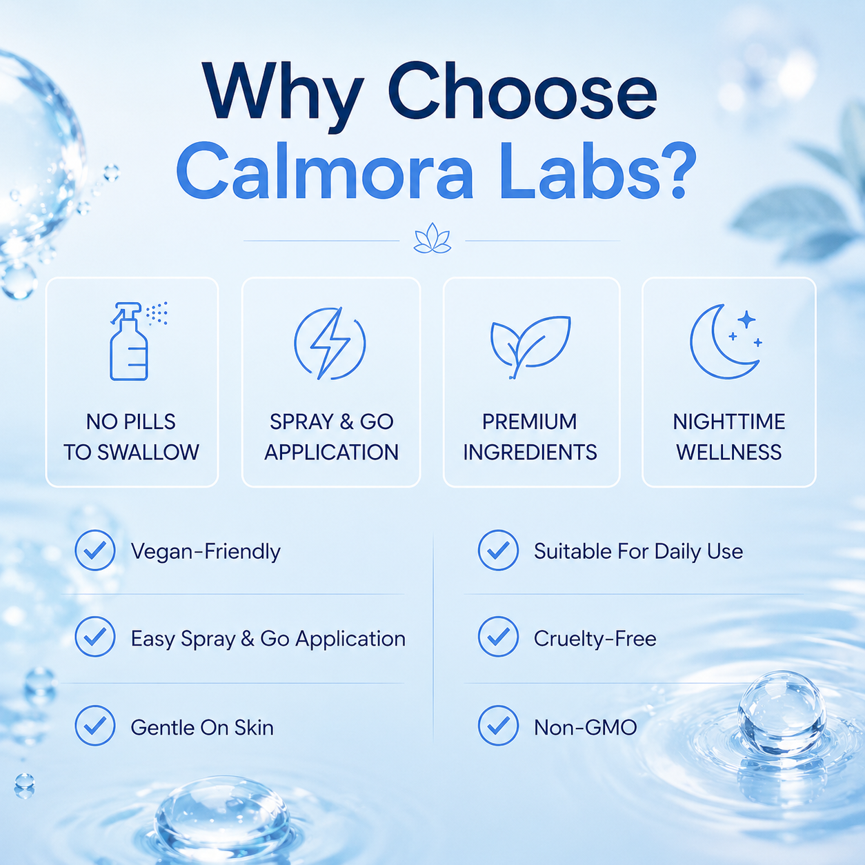 Calmora Pure Magnesium Spray – Relax Your Body & Sleep Through The Night